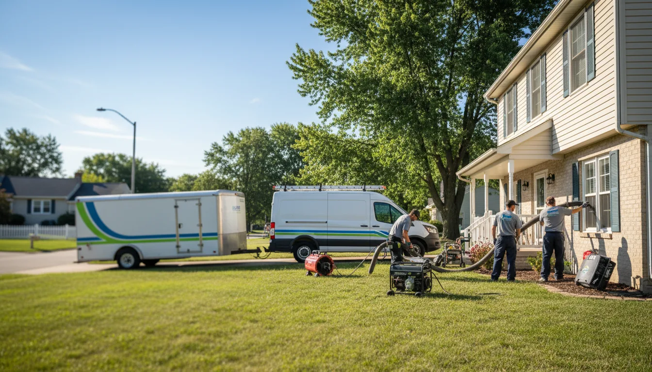 Flooded Basement Restoration And Cleanup With Repair in Crandall, IN near me